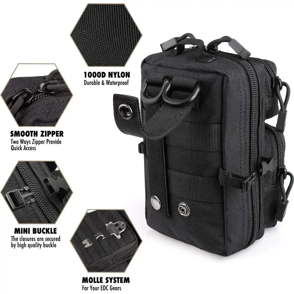 Outdoor Hunting Gear Storage - Bolsa utilitária Mini Molle, bolsa pequena