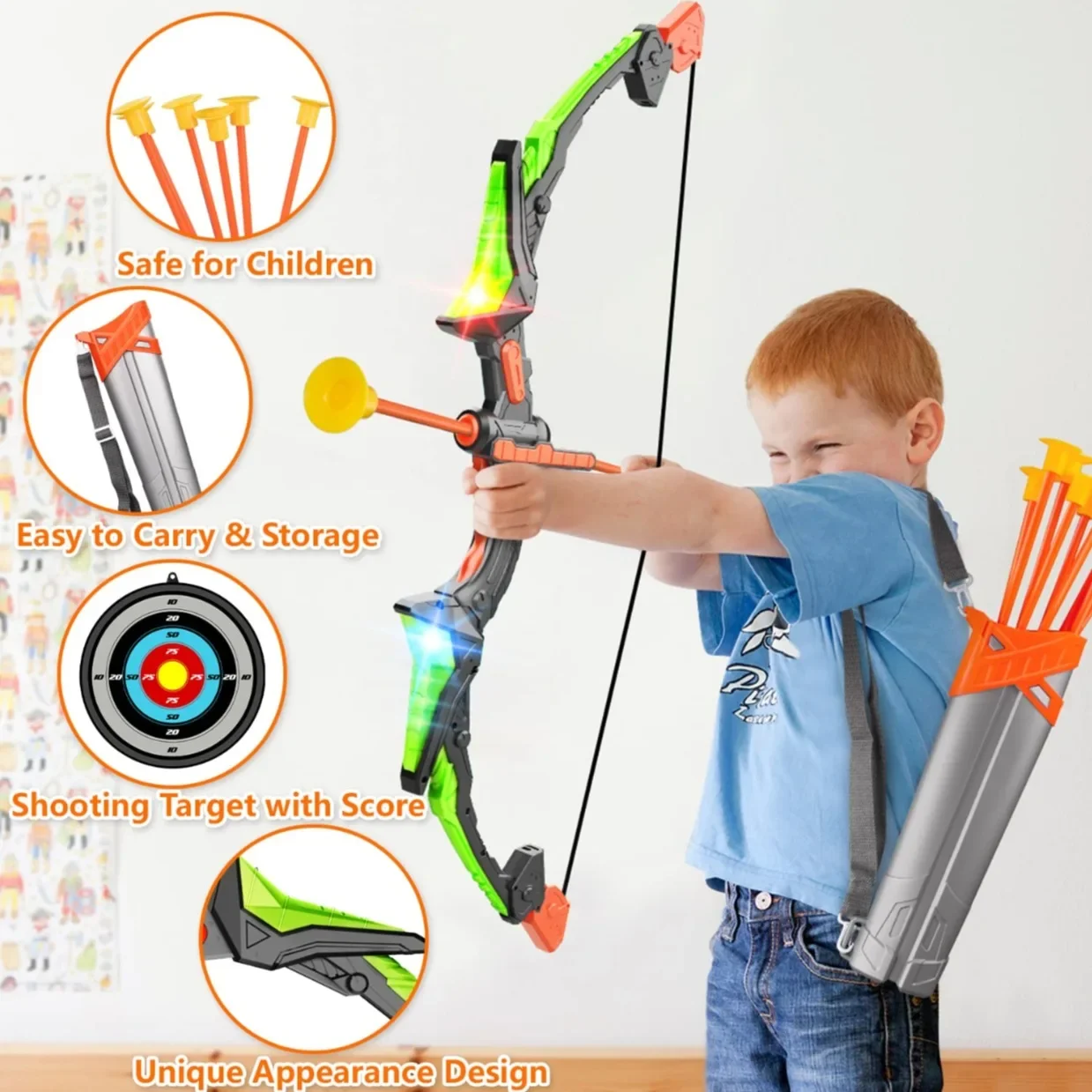 Arco e setas para crianças cri - Outdoor Hunting Games For Kids avaliação e preço