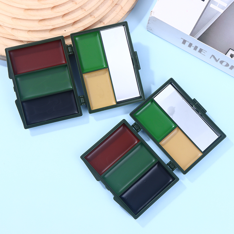 1 pçs 5 cores camuflagem palet - Camo Face Paint avaliação e preço